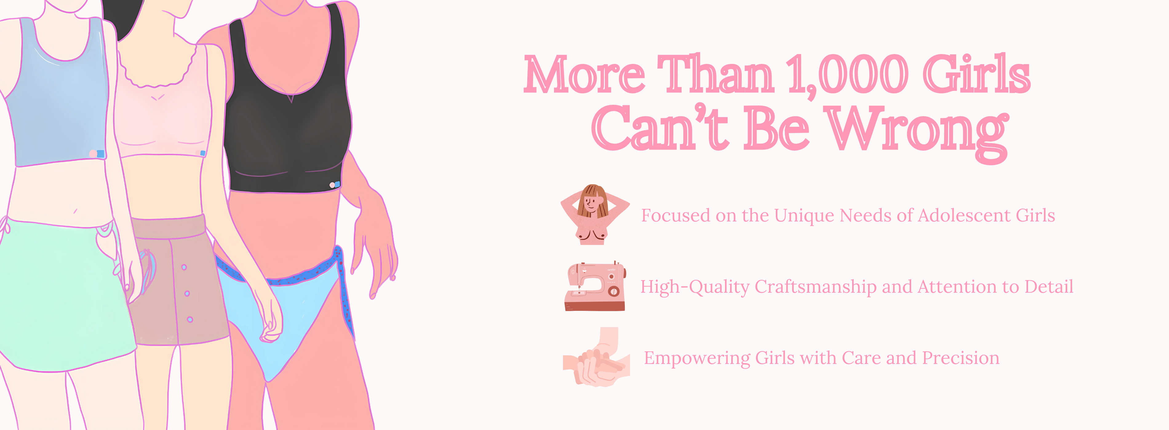 Many adolescent girls like withme bras